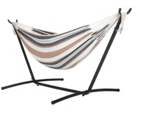 Hamaca Colgante para Acampar al Aire Libre, Cama Columpio con Soporte de Acero Plegable y Bolsa de Transporte - Product Image 2