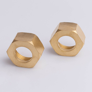 CNC gia công nén Ống phù hợp 1/2 đồng thau Allen <span class=keywords><strong>Hex</strong></span> mặt bích hạt cho đường ống dẫn nước - Product Image 2