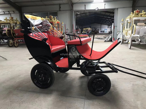 El más nuevo carruaje de caballos de cuatro ruedas rosa/carruaje de pony lindo/vagón de caballos de Maratón - Product Image 6