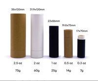 Bâtonnet en papier Kraft rechargeables 2oz, emballage personnalisé en carton ovale, pièces en papier Kraft vides Push Up, 10 pièces