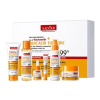 Set de Cuidado de la Piel de 6 Piezas con Ácido Kójico y Cúrcuma, Niacinamida, Aclarante y Reparador de Barrera, Rutina Completa
