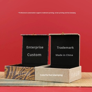 Jewelry <b>Box</b> Linen Square <b>Floral</b> Pattern Vintage Bracelet Packaging <b>Box</b> Wholesale Luxury Jewelry Bracelet Woman <b>Box</b> - Product Image 4