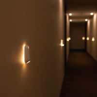 Lampe de nuit à projection par induction corporelle rechargeable, RGB, colorée, étanche, pour salle de bain