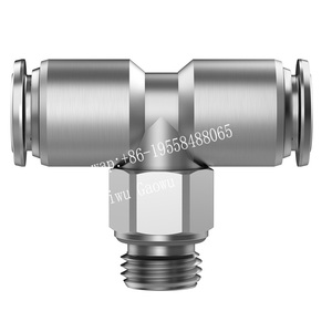 Conector de Empuje Original FESTOs NPQR-T-G18-Q6 8085692, Rosca Macho G1/8, Tubo de 6 mm de Diámetro Exterior, Acero Inoxidable, Tipo T - Product Image 4