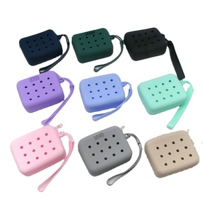 Cross-border New Design Silicone Hole Bag Creative Kids Cartoon Silicone Coin <b>Purse</b> DIY Detachable <b>Cute</b> Waterproof Bag - Product Image 1
