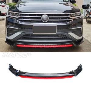 <b>Car</b> Front Bumper Lip <b>Diffuser</b> Spoiler Glossy Black Modification Part <b>for</b> Volkswagen Tiguan L 2022 Protector <b>Car</b> Accessories - Product Image 3