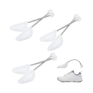 Estiradores de Zapatos de Plástico Blancos para Hombre, Ajustables con Resorte en Espiral, Moldeadores de Zapatos para Hombre - Product Image 1