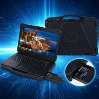 Ordinateur portable robuste résistant aux environnements difficiles, 15,6 pouces, 96 Go de mémoire double canal, processeur I9, carte graphique dédiée, Wi-Fi, GPS