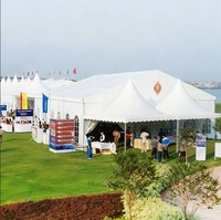 Tente d'exposition de luxe en aluminium pour événements festifs et présentations en extérieur