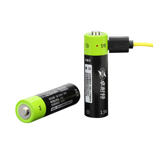 Zinter AA 1.5V Rechargeable Lithium <b>Battery</b> With Usb Charging <b>Cable</b> For Camera And Audio Devices - Product Image 1