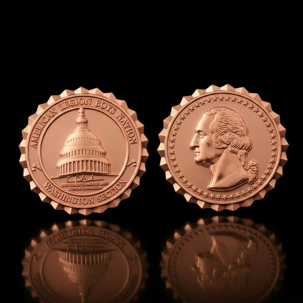 Moneda de Cobre Puro Brillante 999