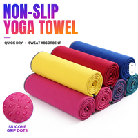 Neues Sommer-Yoga-Handtuch Geeignet für Zuhause Reise Yoga Sport Rutschfestes Silikon-Punkt-Mikrofaser-Yoga-Matten-Handtuch für Yoga-Anwendungen