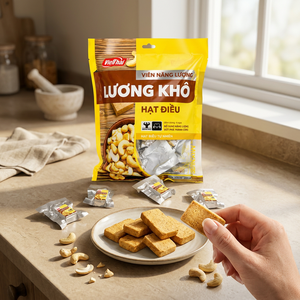 Biscuit énergétique compressé au cajou, tendance du moment. Offres en gros de méga-quantités de noix délicieuses, boîte personnalisée, Vietnam OEM ODM - Product Image 2