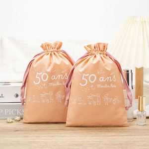 Bolsa de Muselina 100% Algodón Personalizada de Alta Calidad con Cordón y Logotipo para Zapatos, Bolsos, Joyería, Regalos, Té, Relojes y Empaque - Product Image 1