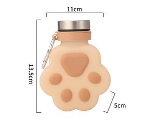 Food Grade <b>Silicone</b> Cat Claw <b>Silicone</b> <b>Water</b> <b>Bottle</b> Cute Children's Soft Cat Claw <b>Water</b> <b>Bottle</b> with Lid - Product Image 3