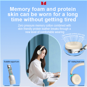 Monster XH11 Có Thể Gập Lại Có Dây Không Dây Trên Tai Tai Tai Nghe Đầu Gắn Tai Mềm Earmuffs 3.5Mm Cao Cấp Thiết Bị Âm Thanh Tai Nghe <span class=keywords><strong>Bluetooth</strong></span> - Product Image 3