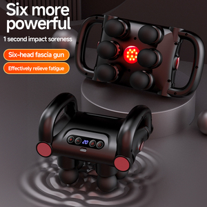 <span class=keywords><strong>Pistolet</strong></span> <span class=keywords><strong>de</strong></span> <span class=keywords><strong>massage</strong></span> à percussion sans fil à 8 têtes, 20 vitesses, 5 modes, haute fréquence, pour la relaxation musculaire profonde du corps entier - Product Image 3