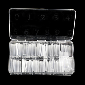 NADECO 360PCS XXL Longues pointes d'ongles à demi-couverture <span class=keywords><strong>sans</strong></span> courbe en C, <span class=keywords><strong>faux</strong></span> ongles 12 tailles, pointes d'ongles carrées effilées pour extension en <span class=keywords><strong>gel</strong></span> - Product Image 6