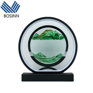 โคมไฟตั้งโต๊ะ LED ตกแต่งข้างเตียง ภาพทรายไหล ศิลปะทรายเหลว ลวดลายทรายไหล สำหรับบาร์ เคาน์เตอร์ - Product Image 1