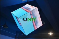 P2.5 dimensioni personalizzate Full Color Indoor Outdoor HD Led Cube/cubic 5 lati Magic Square Creative Cube Display a Led impermeabile