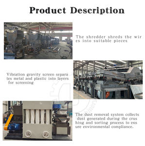 Machine de recyclage automatique de câbles à haute efficacité, ligne de séparation de métaux ferreux et de cuivre, ligne de broyage avec boîte de jonction, broyeur - Product Image 6