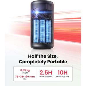Mini Proyector Portátil Nebula Capsule 3 Gtv 1080P Inteligente con Wi-Fi, Bluetooth, HDMI, USB, para Interiores, Exteriores y Camping - Product Image 4