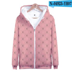 Sudadera con Capucha de Anime Demon Slayer Kimetsu No Yaiba, Disfraz de Cosplay para Hombre, Ropa Tejida con Cierre y Patrón Sólido para Otoño - Product Image 6