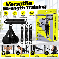Ensemble d'entraînement complet : Tubes de résistance robustes avec sangles de jambe et sangle de suspension réglable pour un entraînement complet du corps à domicile