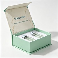 Boîte d'emballage de flacon magnétique rigide de luxe écologique personnalisée de 3 ml et 10 ml avec doublure en éponge/mousse et logo personnalisé