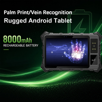 Tablet Resistente Android 13 IP65 de 8 Pulgadas, 8000mAh, NFC, RFID, 4G, GPS, BT5.0, Reconocimiento Facial y de Venas de la Palma, Software Personalizado, OEM, ODM, GPS