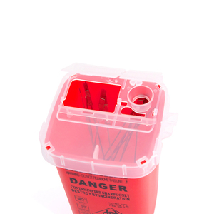 Contenedor de Residuos de Objetos Punzocortantes de Plástico de 1L para Cuchillas, Agujas y Cartuchos, para Barbería, PMU y Suministros de Salón - Product Image 2