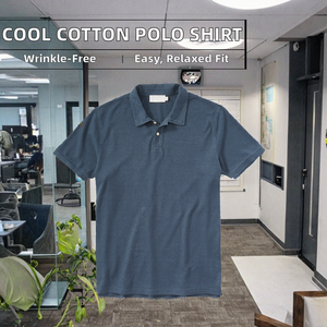 Camisa de Algodón Elegante para Hombre, con Bolsillo, Antiarrugas, Manga Corta, Estampado Bordado, Personalizable, Corte Cómodo para Clima Cálido - Product Image 2