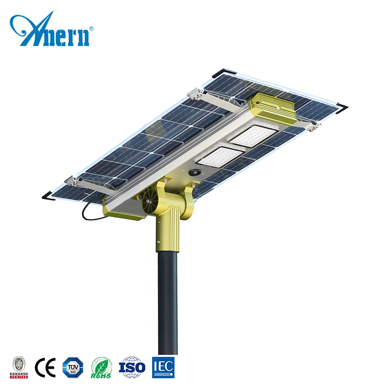 IP65 iluminación al aire libre de alta potencia proyecto en un 100W integrada luz Solar LED de calle