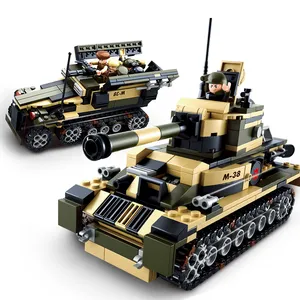 Sluban yapı taşları M38-B0587 tankı ve zırhlı araba 8 1 ordu serisi 928 adet askeri Set inşaat seti çocuklar için