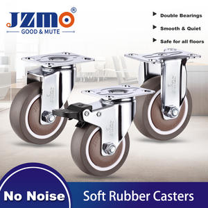 Oberes Universal rad Verdicktes Gummiband lager Trolley <span class=keywords><strong>Wheel</strong></span> Roller <span class=keywords><strong>2</strong></span>/3 Zoll Shelf <span class=keywords><strong>Caster</strong></span> Lenkrad Kunststoff - Product Image 1