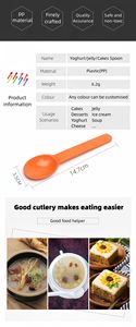 Eisport io nierer Antihaft-Obst dessert Großer runder Löffel Salat qualität Yougrt Plastiks chaufel - Product Image 2