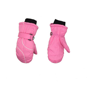 2025 Dày 4-8 Năm Trẻ Em Cô Gái Chàng Trai Trẻ Em Dễ Thương Màu Hồng Hải Quân Rắn Windproof Tuyết Tay Ấm Hơn Ngoài Trời Thể Thao Trượt Tuyết Tay Găng Tay - Product Image 4