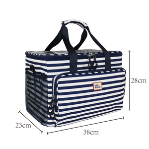 Large Pet Accessory Travel Bag, Fits Pet Bowl with Trolley Sleeve for Luggage, Durable Organizer Tote - Product Image 2