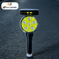Balise solaire 2-en-1 haute puissance pour cône de signalisation, avec batterie de secours, en ABS/PC, protection IP66 pour avertissement routier