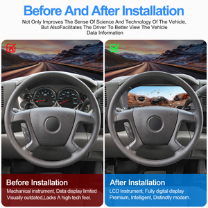 Tableau de bord numérique Navihua pour Chevrolet Silverado 2007-2013, système Linux, compteur de vitesse automatique, cluster numérique. - Product Image 4