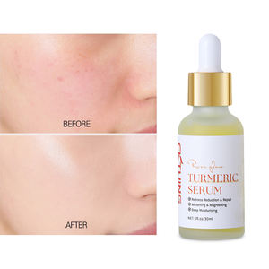 Organic Vitamin C & Oligopeptides Turmeric Whitening <b>Serum</b> with Pore Minimizer Anti-Wrinkle Vegan Formula <b>for</b> <b>Face</b> & Neck - Product Image 1