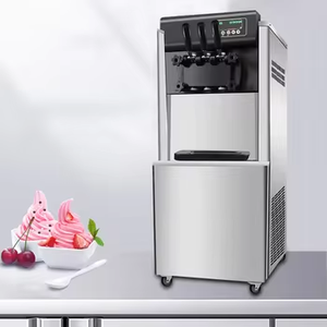 Máy làm kem que thân bằng thép không gỉ dày Máy làm kem gelato hoàn toàn tự động Máy làm kem mềm hình nón Sundae - Product Image 4
