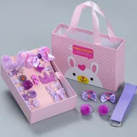 18 Pièces d'accessoires pour cheveux de bébé : Coiffe de princesse, Bandeaux pour filles, Barrettes pour enfants, Bandeaux élastiques à gros nœuds et fleurs