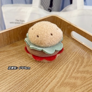 Adorable porte-clés en peluche en forme de nourriture et breloque de sac à dos Logo personnalisé Matériau principal super doux pour les cadeaux de promotion - Product Image 6