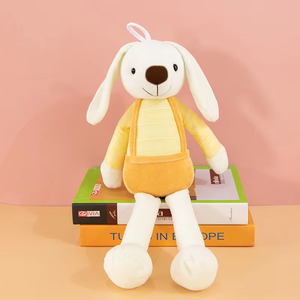 ของเล่นตุ๊กตากระต่ายหูยาวน่ารักของเล่นตุ๊กตาสัตว์ยัดไส้ป้ายโลโก้ออกแบบได้ตามต้องการ - Product Image 6