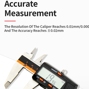 Điện tử kỹ thuật số Vernier micromet Caliper công cụ đo lường thép không gỉ Màn hình LCD 0-6 inch/150mm 0-200 0-300 - Product Image 6