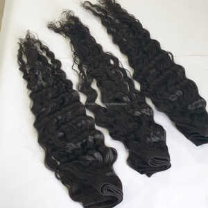 Extensiones de cabello humano rizado afro Remy con cutícula virgen de grado 8A de alta calidad del vendedor en color natural - Product Image 3