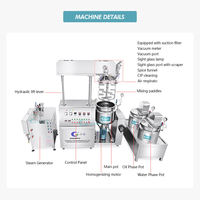 Homogénéisateur sous vide pour la fabrication de produits, émulsifiant de lotion, machine à émulsionner, cuve mélangeuse, pompe à engrenages SUS 304/316, capacité 230L