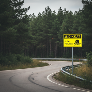 Señal de Tráfico Reflectante de Advertencia de Peligro de Muerte, Tablero de Precaución de Seguridad para Uso en Carreteras - Product Image 3