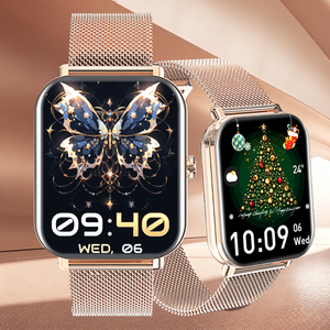Smartwatch Ultra-Sottile da Donna 2026 con Cassa in Lega di Alluminio, Fitness Tracker, Monitoraggio Frequenza Cardiaca, Ossigeno nel Sangue, Sonno, Impermeabile IP68, <span class=keywords><strong>Sveglia</strong></span> - Product Image 1